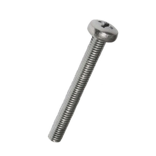 Screw    M3 x 50 mm  -  304 Stainless - Pan Head Philips - MBA  (Pack of 10)