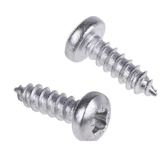 Self Tapping Screw    5.4 x 12.7 mm  -  304 Stainless - Pan Head Philips - MBA  (Pack of 100)