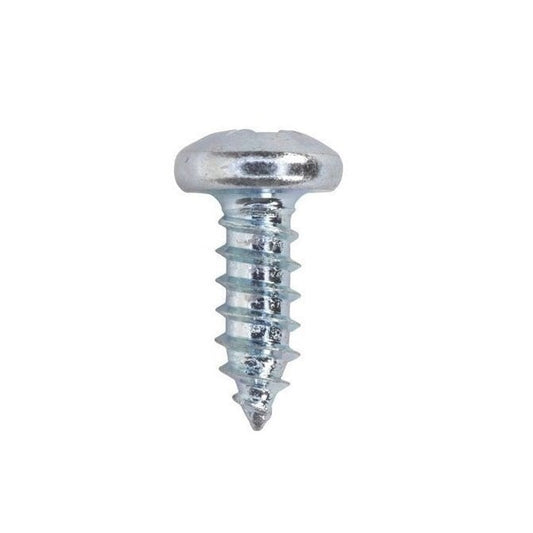 Self Tapping Screw    2.18 x 12.7 mm  -  Zinc Plated Steel - Pan Head Philips - MBA  (Pack of 90)