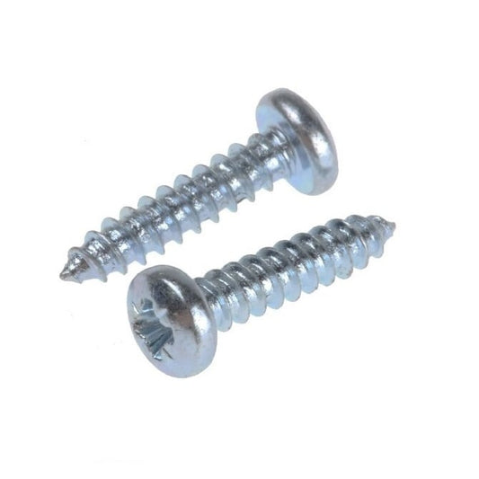Self Tapping Screw    2.18 x 25.4 mm  -  Zinc Plated Steel - Pan Head Philips - MBA  (Pack of 2)