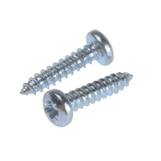 Self Tapping Screw    6.35 x 19 mm Zinc Plated Steel - Pan Head Philips - MBA  (Pack of 100)