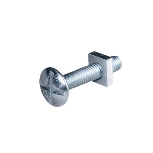 Screw 1/4-20 BSW x 31.8 mm Zinc Plated Steel - Roof Bolt - MBA  (Pack of 50)