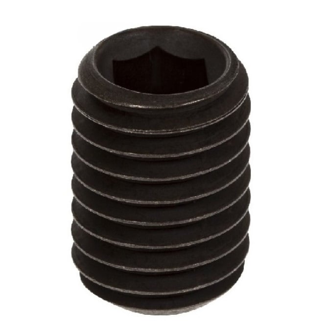 Socket Set Grub Screw    M6 x 30 mm Hardened Carbon Steel - Flat Tip - Fixed - DIN913 - DIN913 - MBA  (Pack of 5)