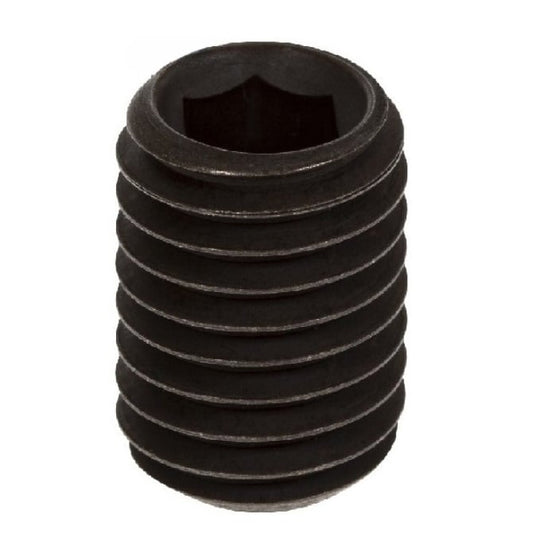 Socket Set Grub Screw    M4 x 12 mm Hardened Carbon Steel - Flat Tip - Fixed - DIN913 - DIN913 - MBA  (Pack of 5)