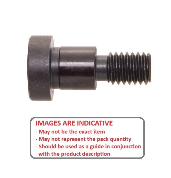 Screw   15.875 x 25.4 mm x 1/2-13 UNC 4140L Heat Treated Steel - Shoulder Jig and Fixture - MBA  (Pack of 1)