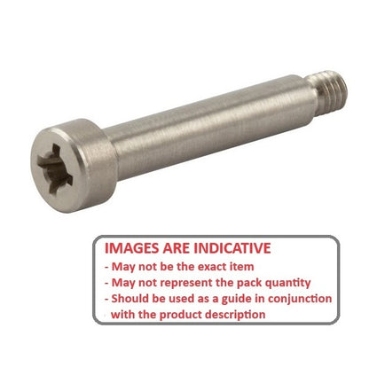 Screw    4 x 6 mm x M3 303 Stainless Steel - Shoulder Philips Drive - MBA  (Pack of 50)