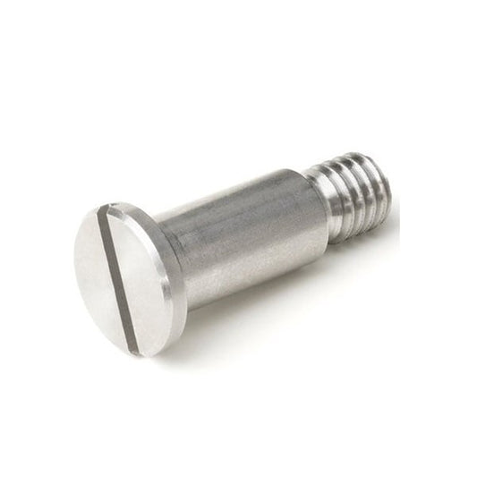 Screw    3.175 x 8 mm x 4-40 UNC 303 Stainless Steel - Shoulder Slotted Drive - MBA  (Pack of 50)
