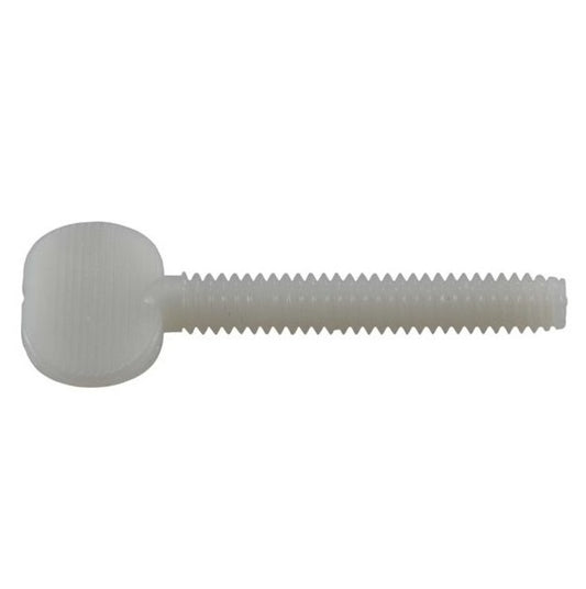 Thumb Screw 1/4-20 UNC x 50.80 mm Nylon - Flat Key Head - MBA  (Pack of 8)