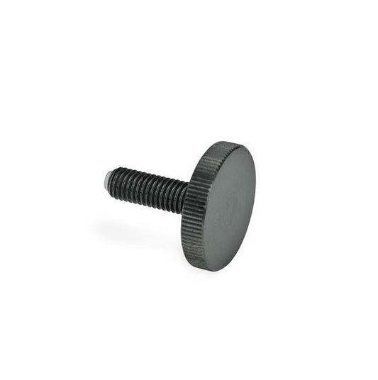 Thumb Screw 3/8-16 UNC x 50.80 mm 12L14 Steel - Flat Tip - MBA  (Pack of 1)