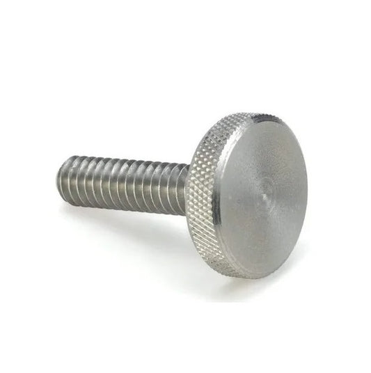 Thumb Screw 8-32 UNC x 20.64 mm 303 Stainless Steel - Knurled Slim Head - MBA  (Pack of 1)