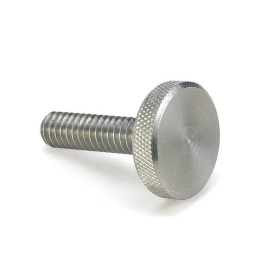 Thumb Screw 10-32 UNF x 25.4 mm 303 Stainless Steel - Knurled Slim Head - MBA  (Pack of 1)