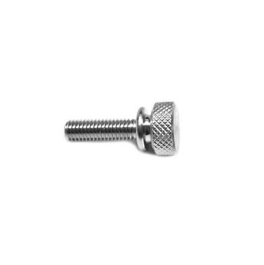 Thumb Screw 6-32 UNC x 11.11 mm Aluminium - Knurled Washer Face - MBA  (Pack of 1)