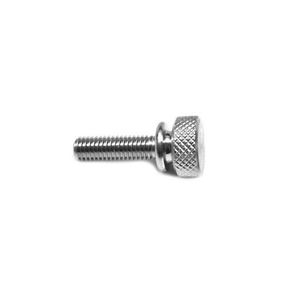 Thumb Screw 1/4-20 UNC x 12.70 mm Aluminium - Knurled Washer Face - MBA  (Pack of 1)