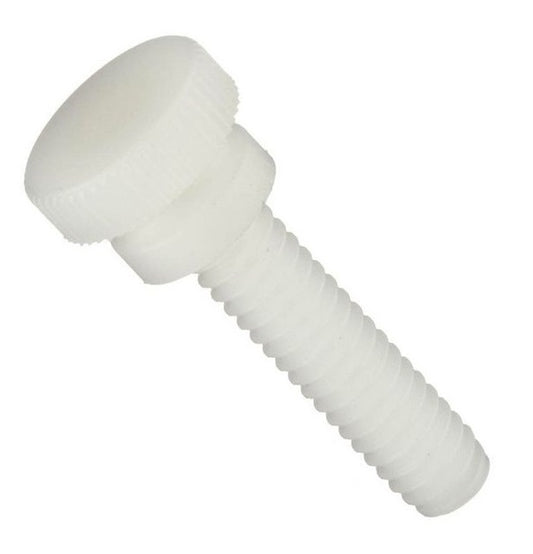 Thumb Screw 10-32 UNF x 12.70 mm Nylon - Knurled Washer Face - MBA  (Pack of 55)
