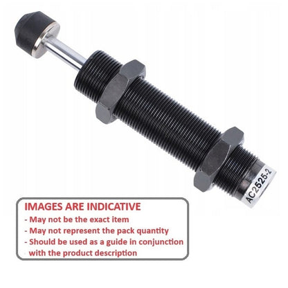 Shock Absorber   25 x M25x1.5 x 155.5 long  - Non-Adjustable 800 kg effective Mass - C-JAC  (Pack of 1)