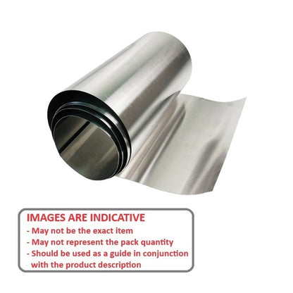 Shim and Foil    0.025 x 152.4 x 1270 mm  - Roll Stainless 302 Cold Rolled - MBA  (Pack of 1)