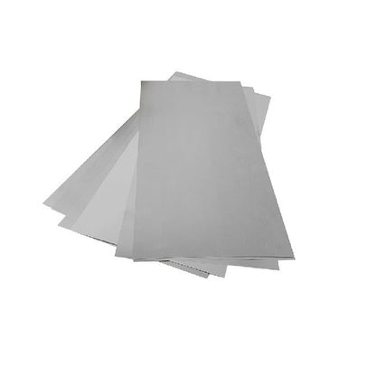 Cale et feuille 0,051 x 203 x 300 mm - Feuille inoxydable qualité 302-304 - MBA (1 feuille)