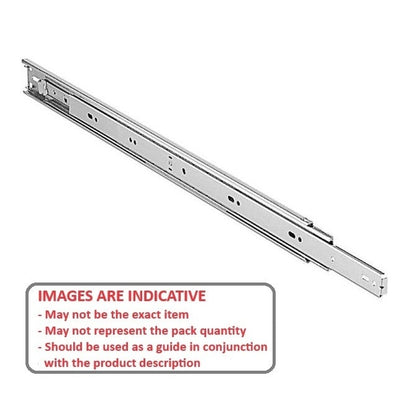 Drawer Slide  355.60 x 279.4 x 46 kg  - Front Disconnect Friction 19mm Ext - MBA  (Pack of 1)