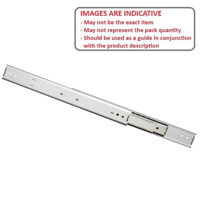 Drawer Slide  558.8 x 581.15 x 59 kg  - Medium Duty Non-Disconnect - MBA  (Pack of 1)