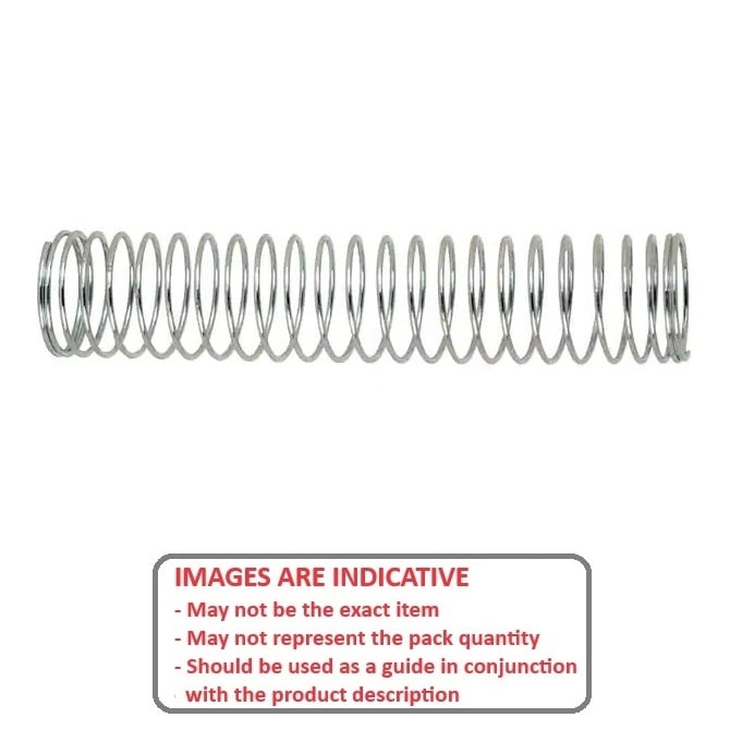Compression Spring    4 x 15 x 0.26 mm 304 Stainless - MBA  (Pack of 5)