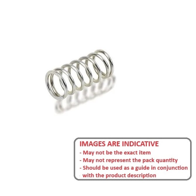 Compression Spring   16 x 35 x 1.1 mm 304 Stainless - MBA  (Pack of 5)