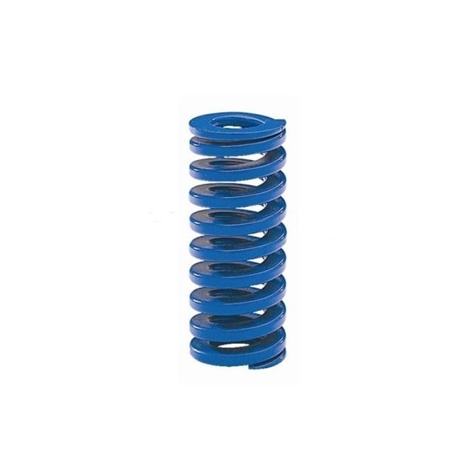 Die Spring   25.4 x 12.7 x 76.200 mm  -  Chrome Silicon - Blue - Medium Duty - MBA  (Pack of 1)