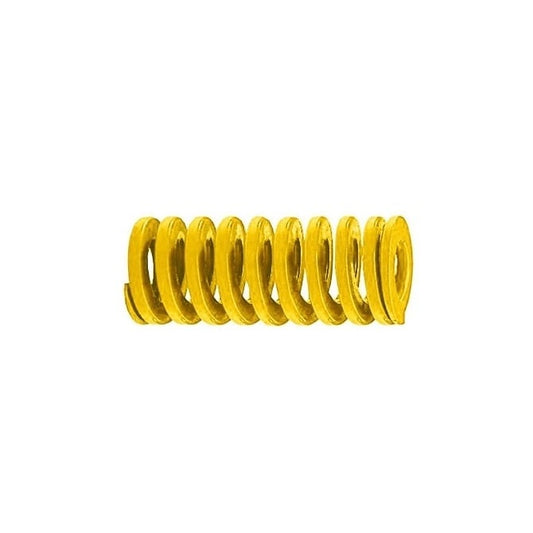 Die Spring   10 x 5 x 25 mm  -  Spring Steel - Yellow - Extra Heavy Duty - MBA  (Pack of 1)