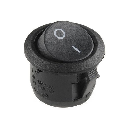 Interrupteur à bascule 12 V/20 A – pour trou de montage de 20 mm – Noir – MASTER (Pack de 2)