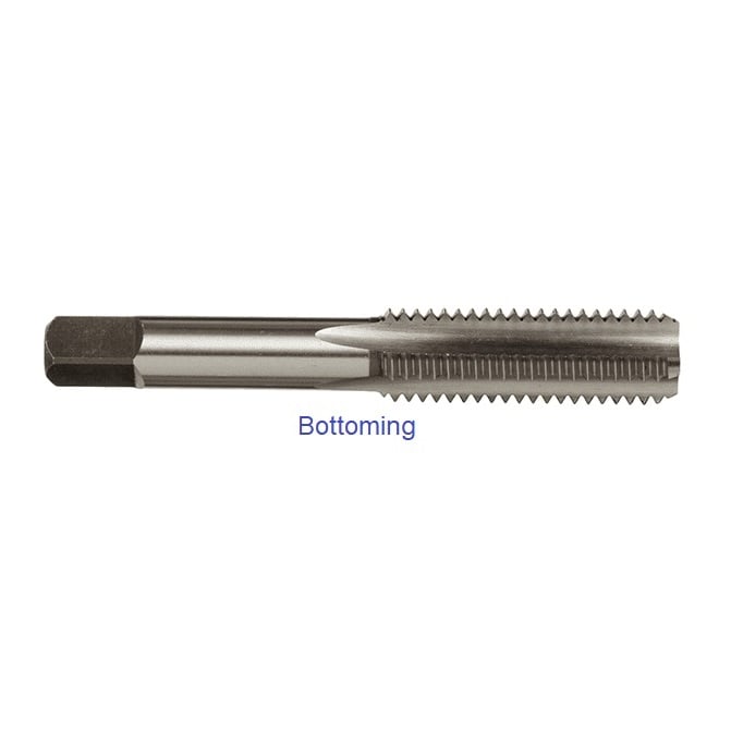Hand Tap 6-40 UNF - 3.5mm  - Bottoming Carbon Steel - MBA  (Pack of 2)