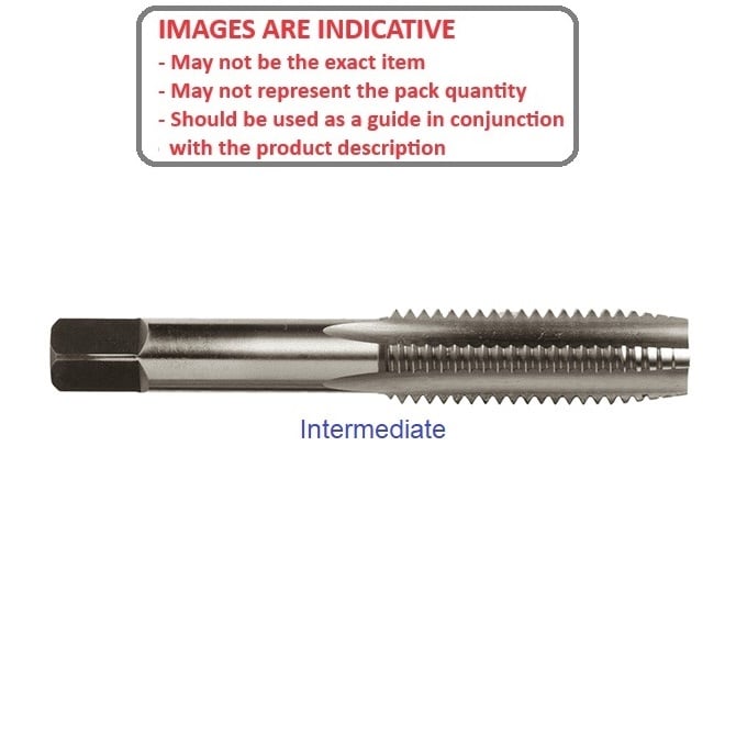 Maschi manuali 6-32 UNC - 3,5 mm - Acciaio al carbonio intermedio - MBA (confezione da 1)