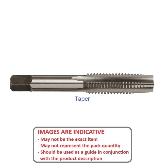 Hand Tap    M7x1 - 7mm Standard  - Taper Carbon Steel - Bordo  (Pack of 3)