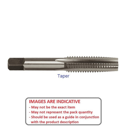 Hand Tap M1.7x0.35 - 1.7mm - Equiv 10BA  - Taper Carbon Steel - MBA  (Pack of 5)