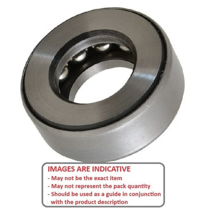 Thrust Bearing   25.4 x 50.8 x 16 mm  - Banded Carbon Steel - MBA  (Pack of 1)