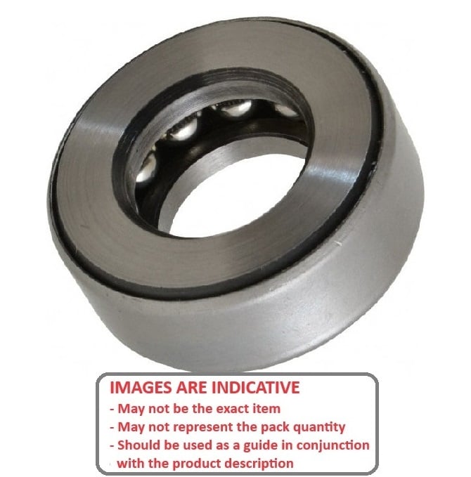 Thrust Bearing   12.7 x 25.4 x 8.738 mm  - Banded Carbon Steel - MBA  (Pack of 1)