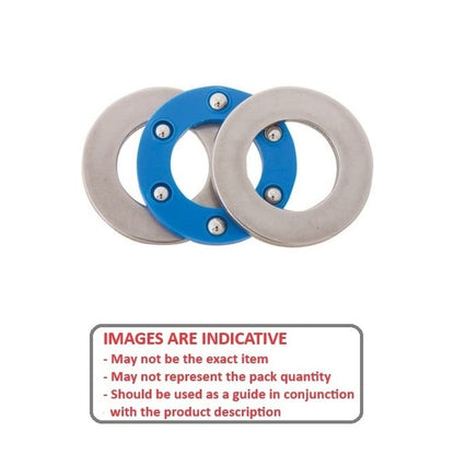 Thrust Bearing   19.05 x 31.75 x 8.731 mm  - 3 Piece Flat Washer Type Chrome Steel - MBA  (Pack of 1)