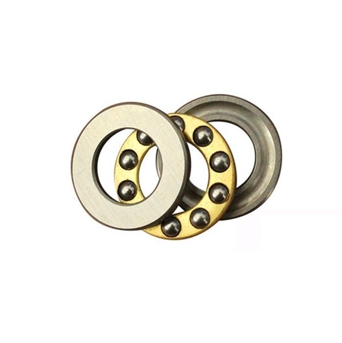 Thrust Bearing    6 x 14 x 5 mm  - 3 Piece Grooved Washer Type Chrome Steel - Brass Retainer - MBA  (Pack of 1)