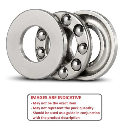Thrust Bearing    5 x 12 x 4 mm  - 3 Piece Grooved Washer Type Chrome Steel - MBA  (Pack of 300)