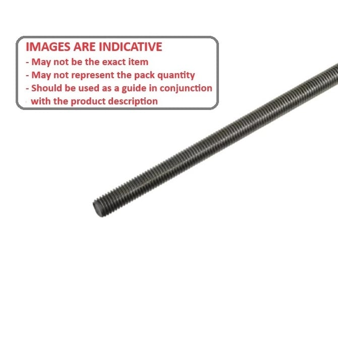 Allthread Threaded Rod    1-2-13 UNC x 914.4 mm  -  Steel - MBA  (1 Length)