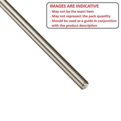 Allthread Threaded Rod    5-8-11 UNC x 914.4 mm  -  Aluminium 6061-T6 - MBA  (Pack of 1)