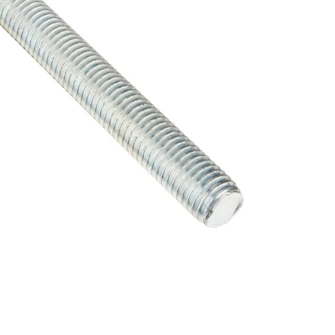 Allthread Threaded Rod    M8x1.25 x 1000 mm  -  Mild Steel Zinc Plated - MBA  (1 Length)