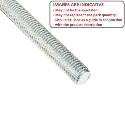 Allthread Threaded Rod    5-16-18 BSW x 914.4 mm  -  Mild Steel Zinc Plated - MBA  (Pack of 3)
