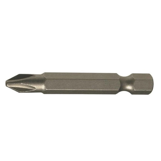 Power Bit    Size 1 x 50 mm  - Phillips Insert 1/4 Hex - MBA  (Pack of 7)