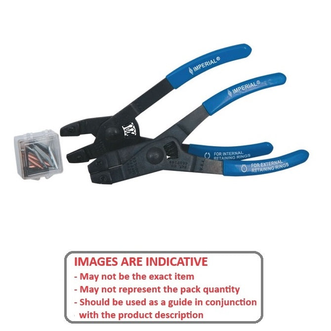 Circlip Pliers Tool   10 - 35 - 12 - 52 - Straight and 90 Degree  - Reversible - MBA  (Pack of 1)
