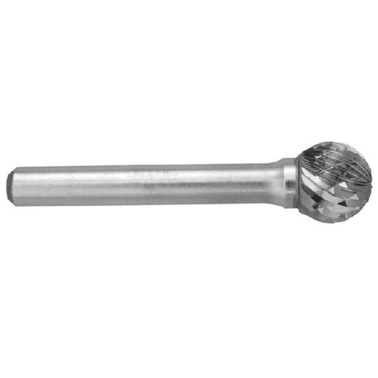 Rotary Files Tool   25.4 x  x 6.35 mm  - Double Cut Ball - 6.35mm Shank - MBA  (Pack of 1)