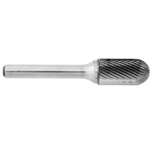 Rotary Files Tool   19.05 x 25.4 x 6.35 mm  - Standard Cut Cylindrical Radius End - 6.35mm Shank - MBA  (Pack of 1)