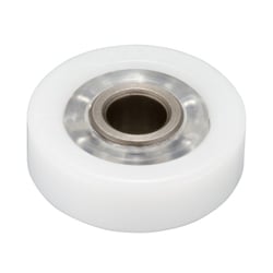 Plastic Bearing    6 x 22 - 7 - 9 - Extends 1 mm each side mm  - Special Acetal with Mild Steel Inner Race - MBA  (Pack of 2)