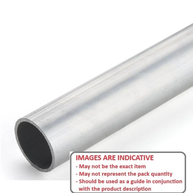 Tubo tondo 2 x 1,10 x 1000 mm - Alluminio - MBA (confezione da 1)