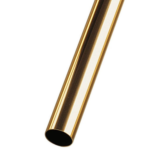 Round Tube    3 x 2.55 x 300 mm  -  Brass - MBA  (1 Pack of 3 Per Card)