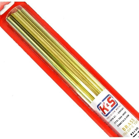 Assortment   12 Pieces  - Brass Telescoping Tubing 300 mm Long - MBA  (Pack of 1)