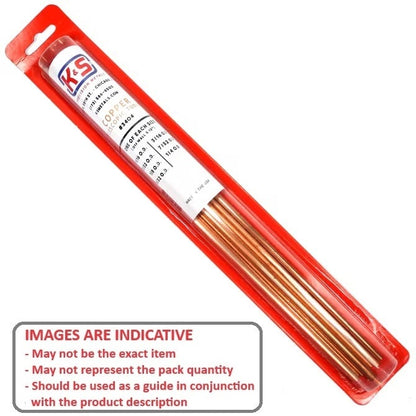 Assortment    7 Pieces  - Copper Telescoping Tubing 300 mm Long - MBA  (Pack of 1)